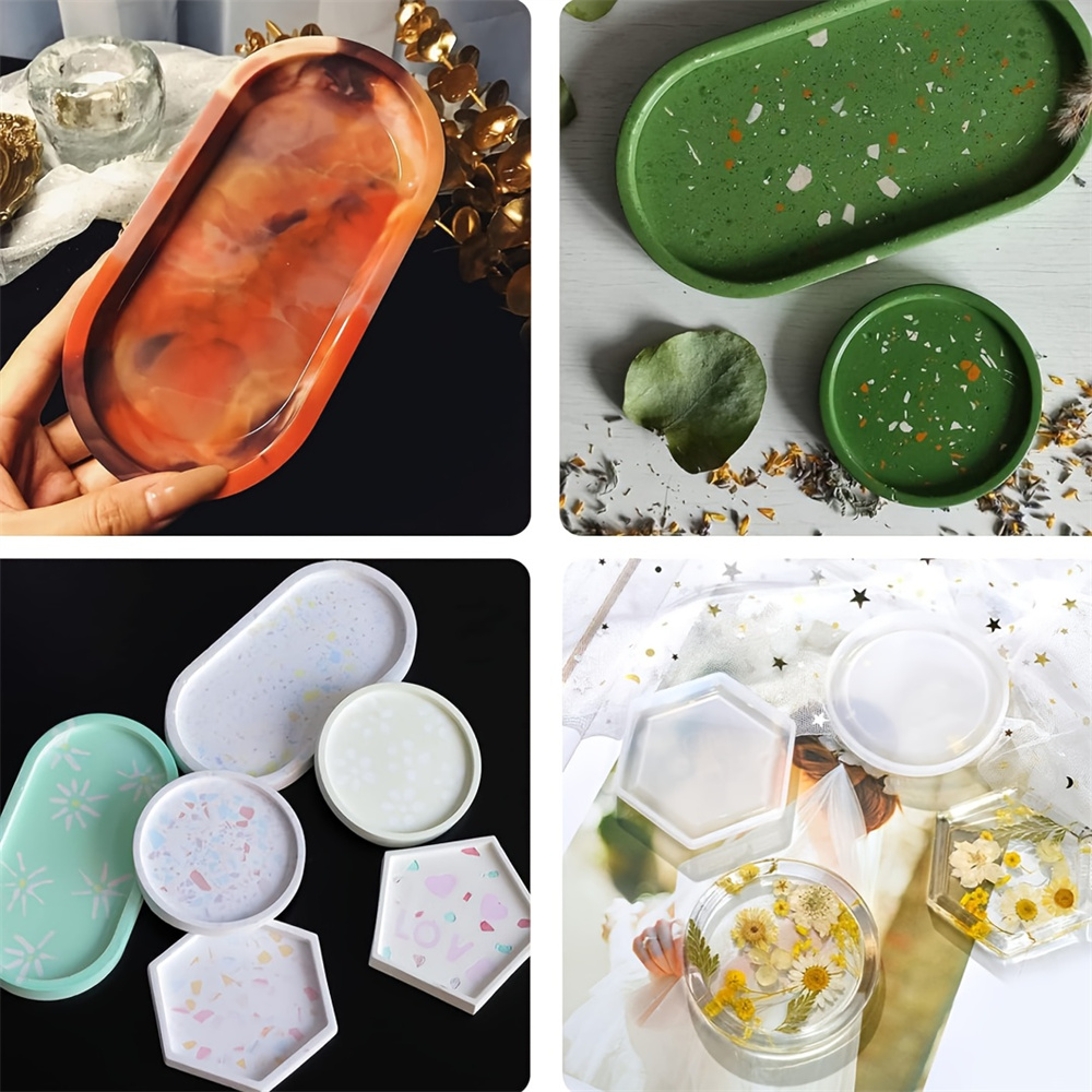 4pcs/Set Storage Tray Coaster  – обзор и цена Serving Tray Mold