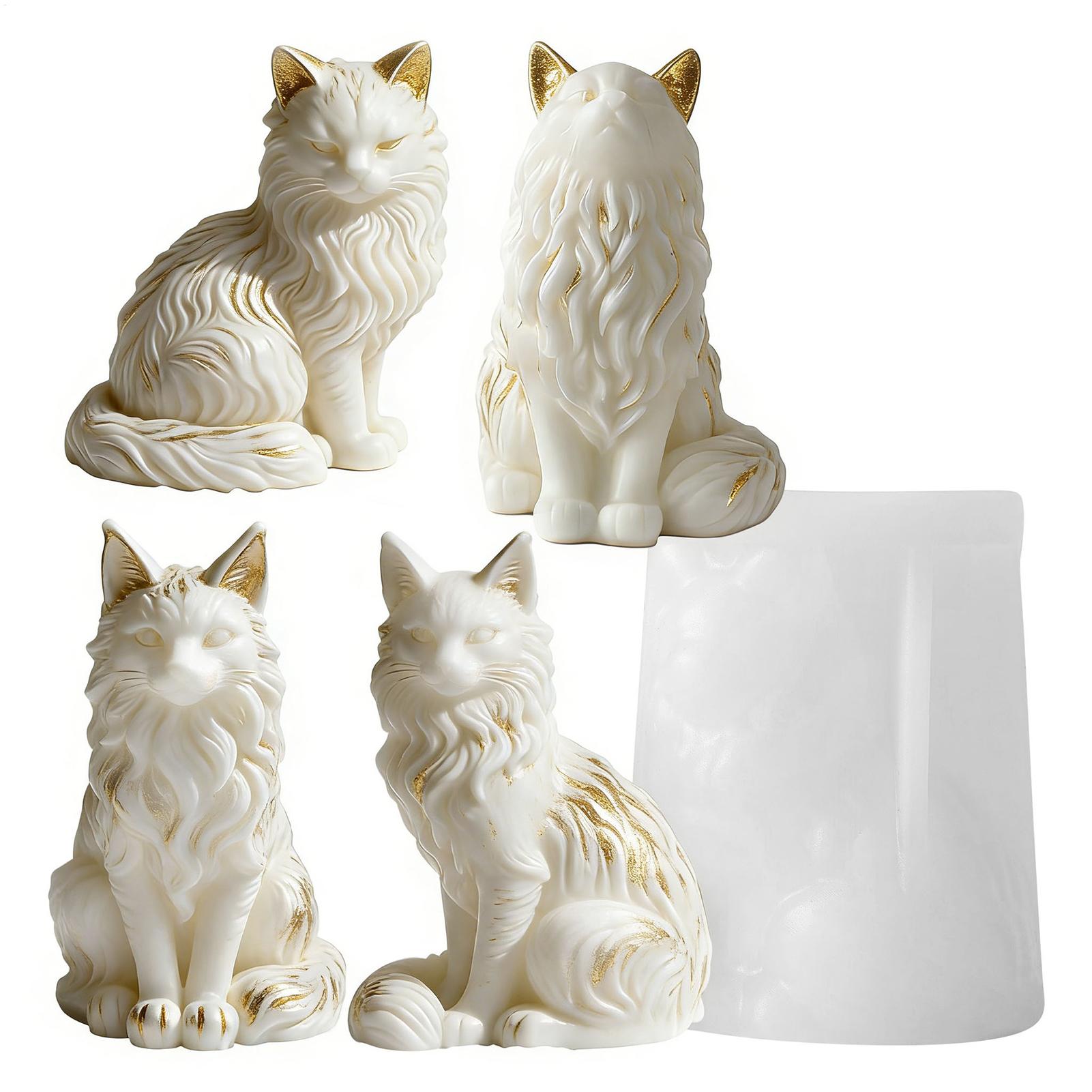 Cat Resin Mold | Sitting Cat S – обзор и цена Resin Craft Workshop