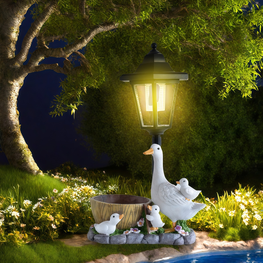 Solar Duck Night Light Garden  – обзор и цена Resin Craft Supplies