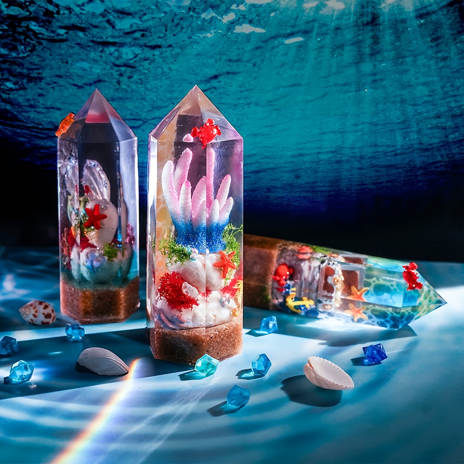 1Pcs Crystal Tower Resin Silic – обзор и цена Flower Preservation Resin