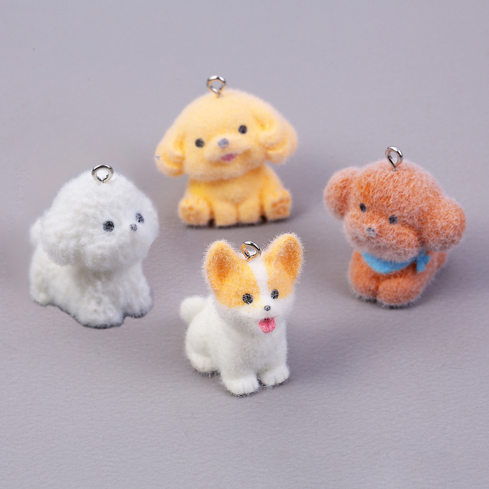 10pcs Flocking Puppy Dog Resin – обзор и цена Resin Craft Projects
