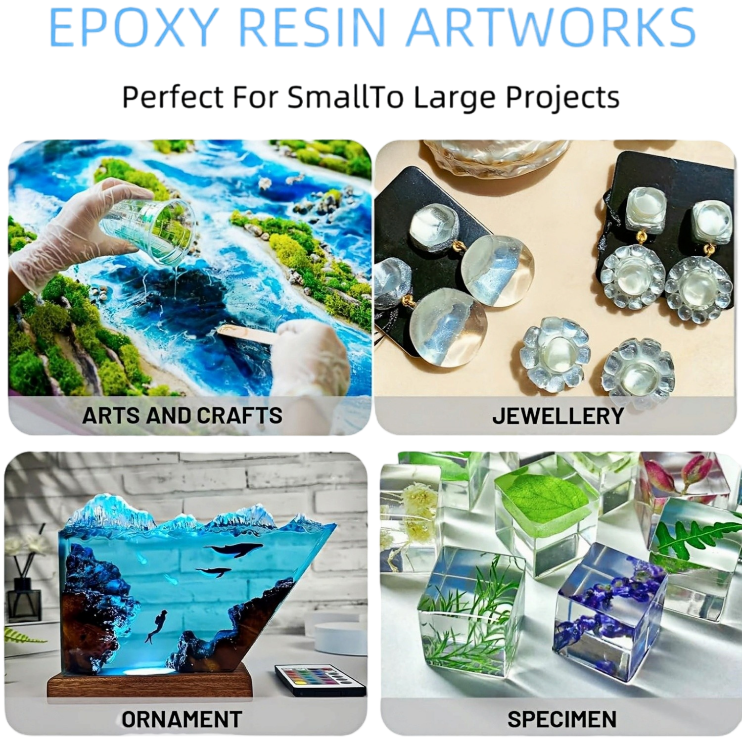 16.9oz Clear Epoxy Resin Kit C – обзор и цена Resin Jewelry Kit