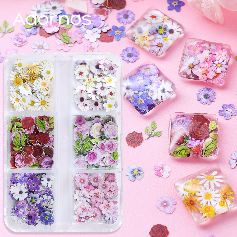 6 Grids Flowers Wood Pulp Chip – обзор и цена Flower Preservation Resin