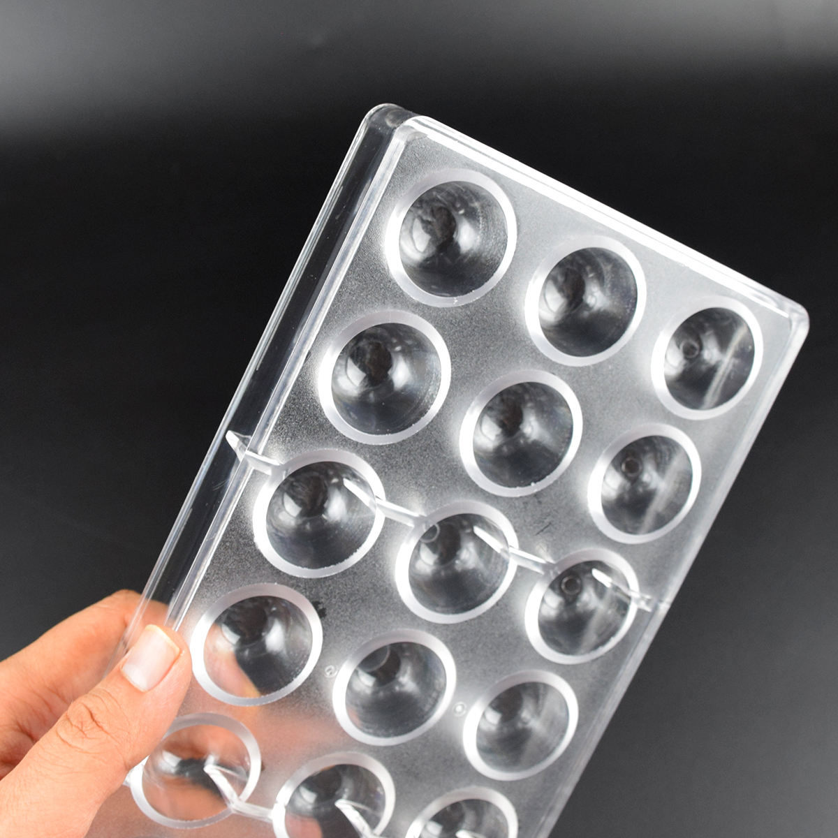 21 Cavity Dome Chocolate Mold  – обзор и цена Dome Mold Clear