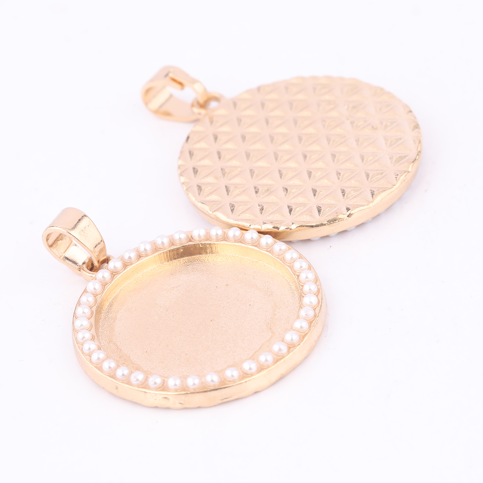 5pcs Kc Gold Pearl Cabochon Ba – обзор и цена Bezels Set Pendant
