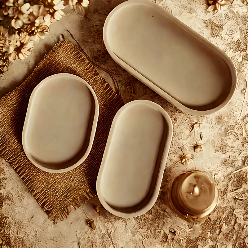 Oval silicone mold for concret – обзор и цена Serving Tray Mold