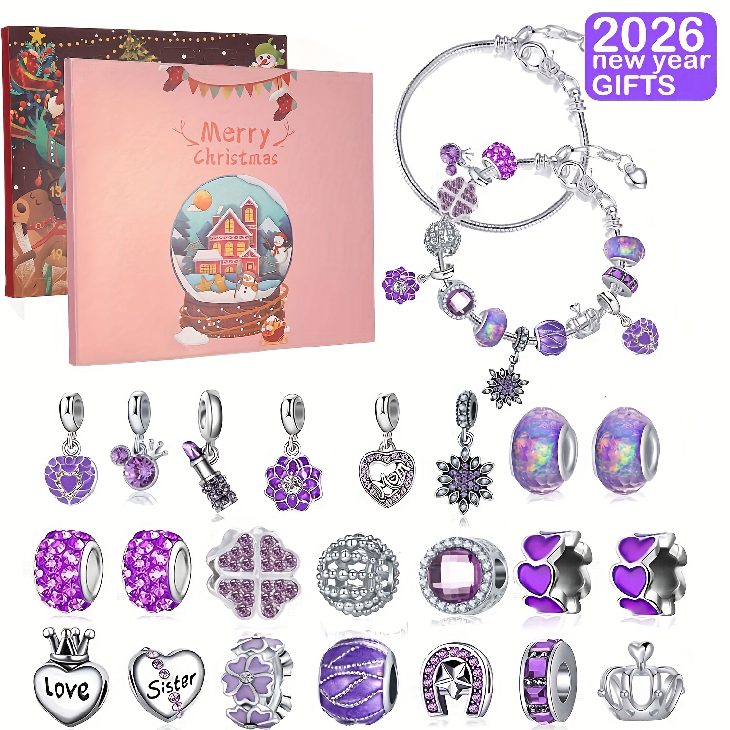 Christmas purple beads DIY jew – обзор и цена Resin Jewelry Kit