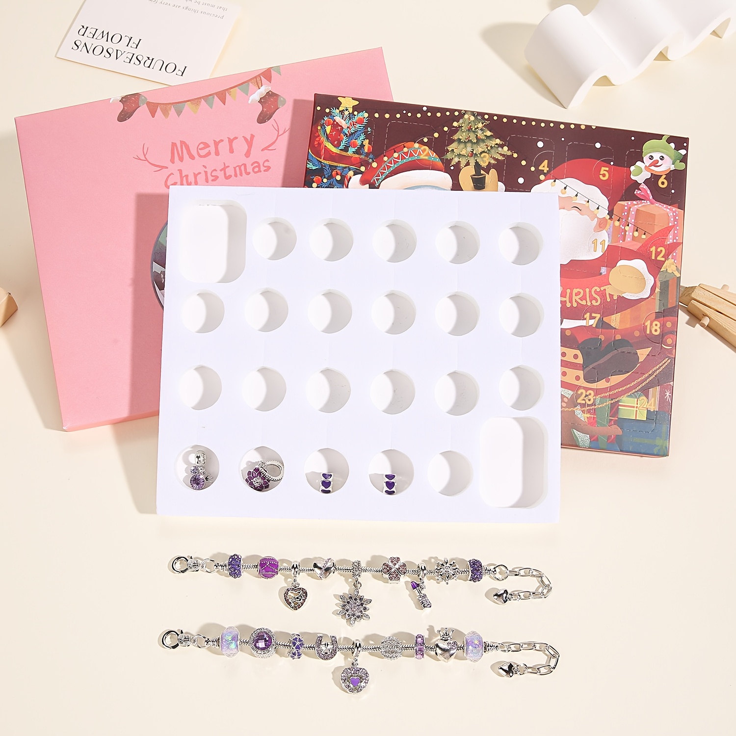 Christmas purple beads DIY jew – обзор и цена Resin Jewelry Kit