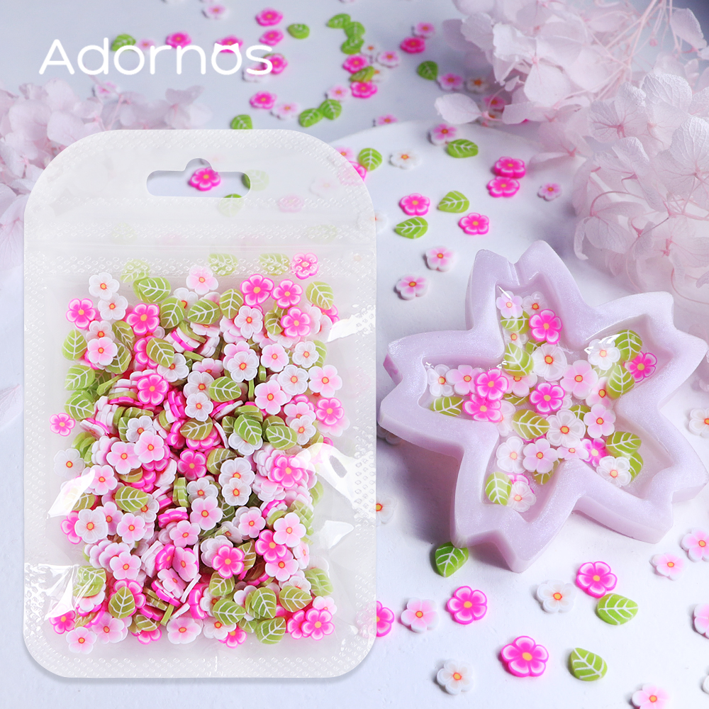 10g Pink Flowers Polymer Clay  – обзор и цена Resin Craft Ideas