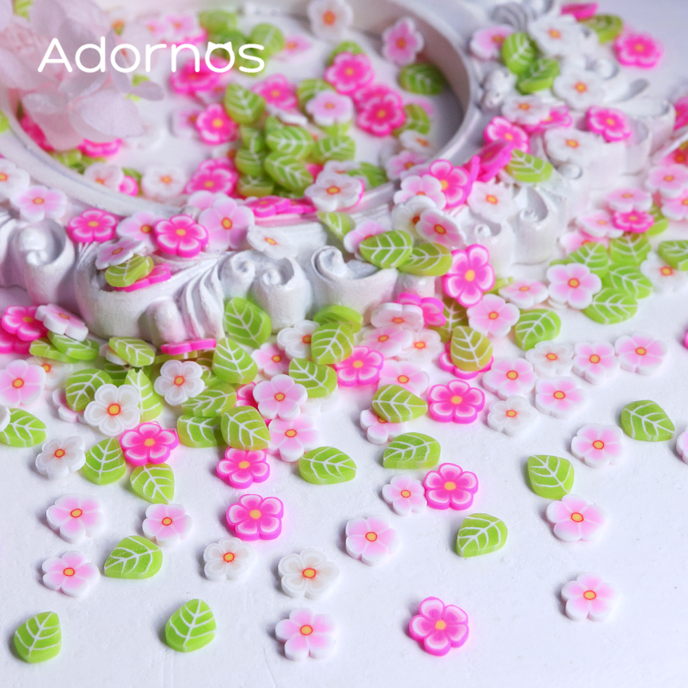 10g Pink Flowers Polymer Clay  – обзор и цена Resin Craft Ideas