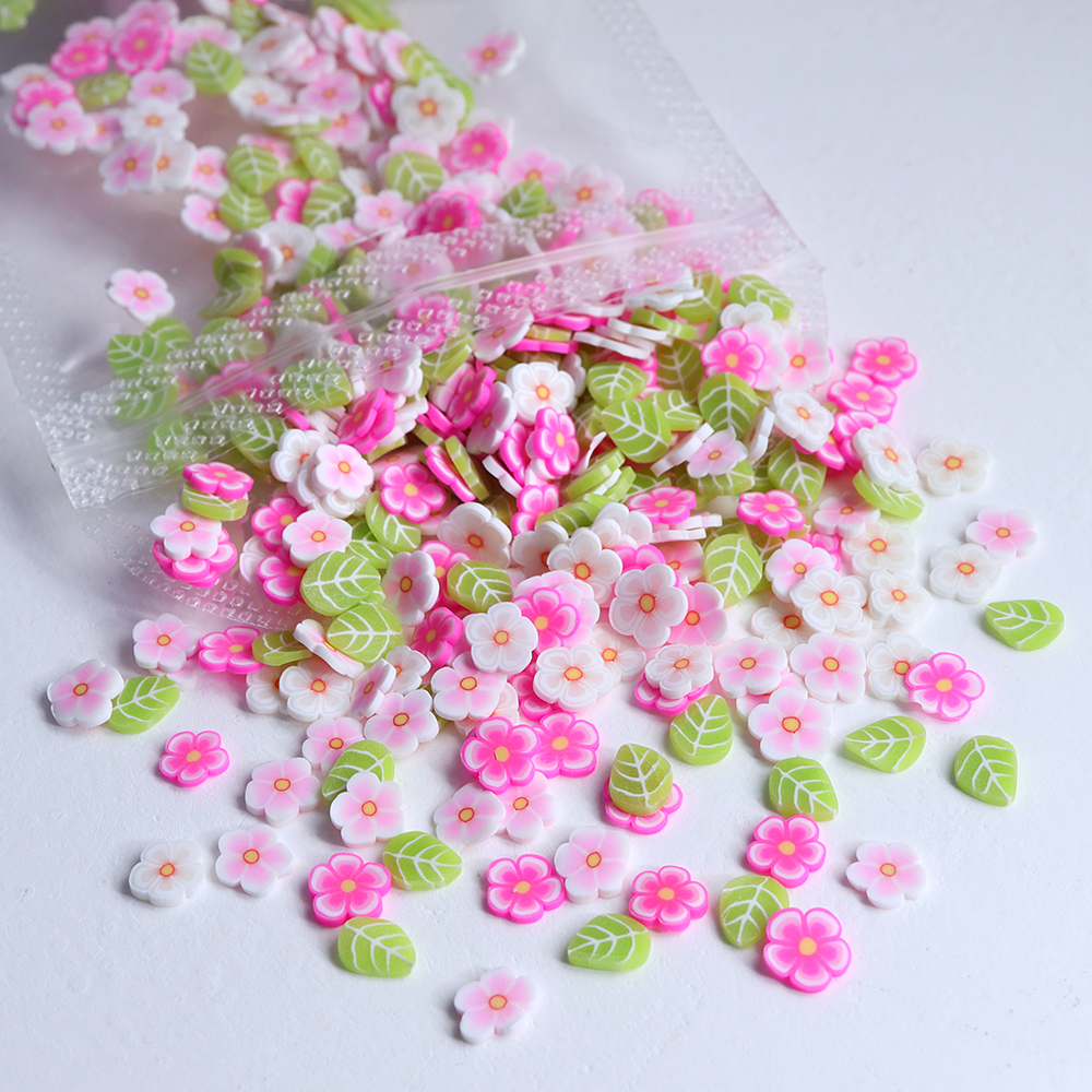 10g Pink Flowers Polymer Clay  – обзор и цена Resin Craft Ideas