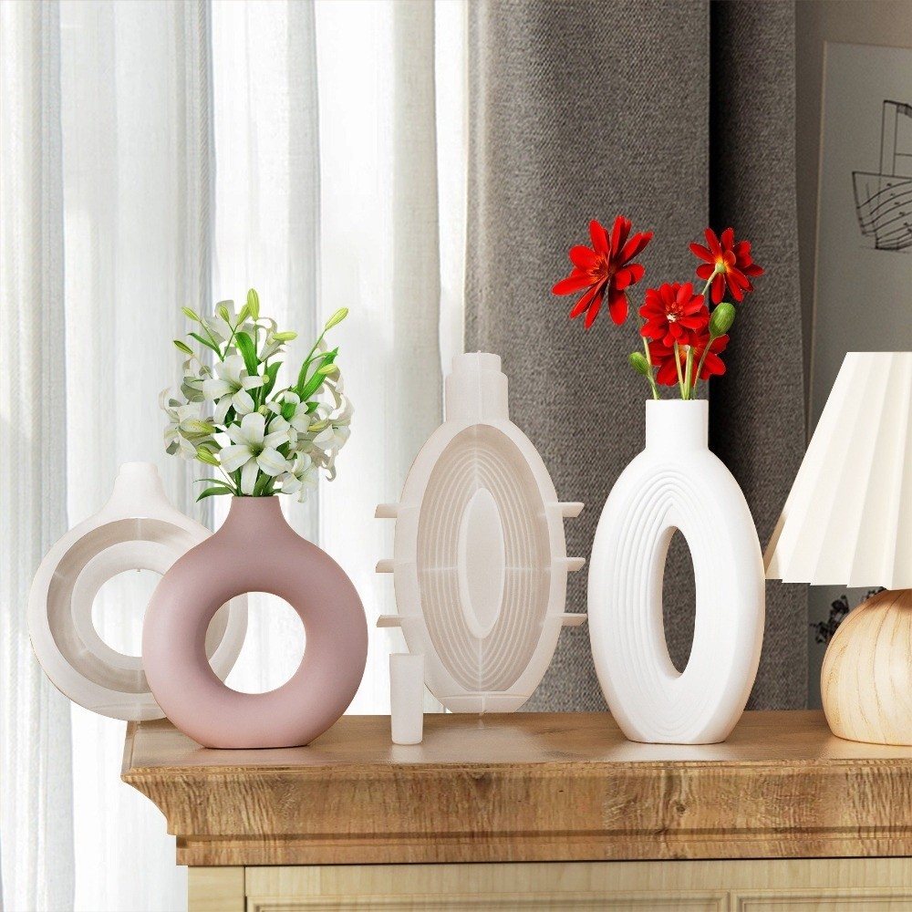 Oval Stripe Silicone Vase Mold – обзор и цена Resin Craft Workshop