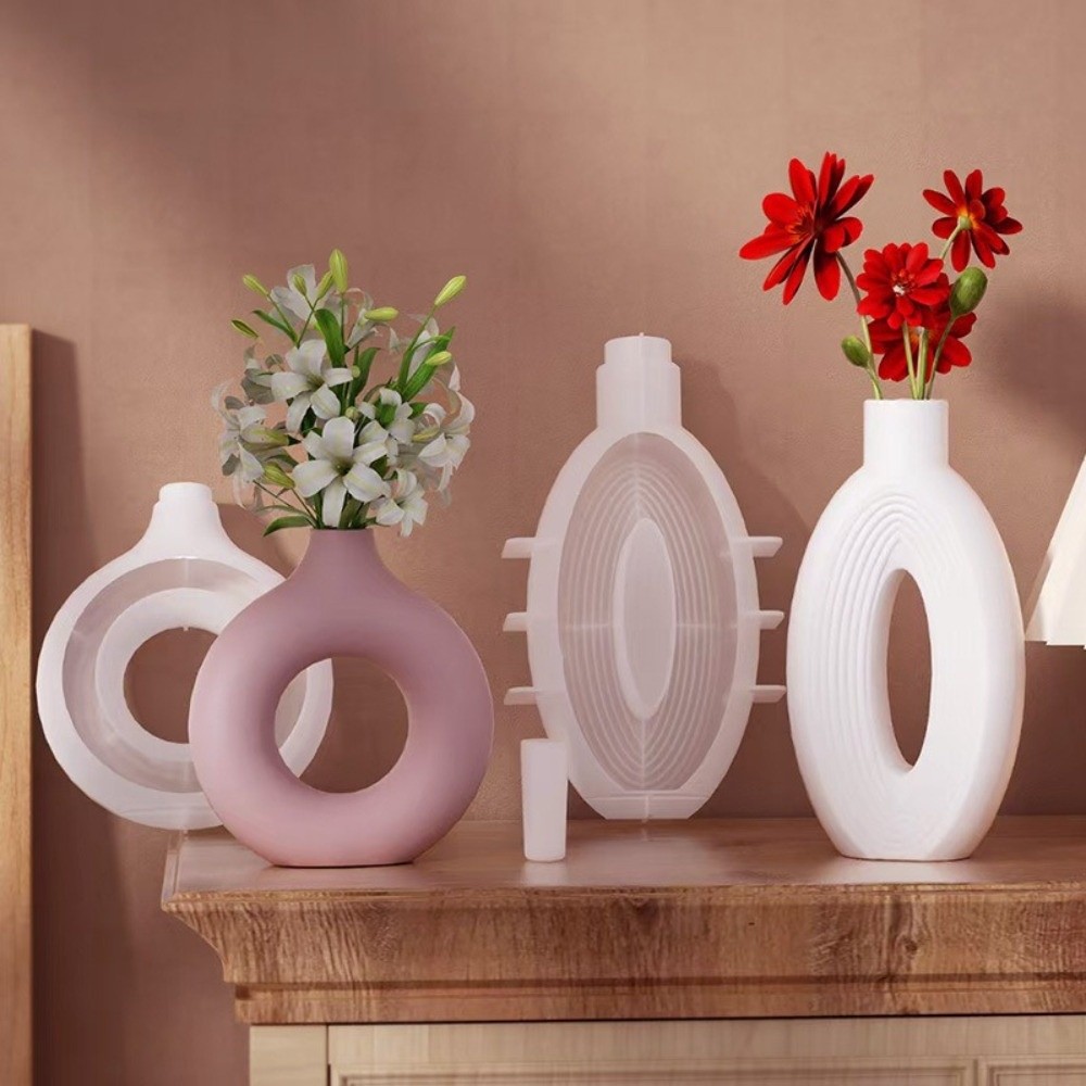 Oval Stripe Silicone Vase Mold – обзор и цена Resin Craft Workshop