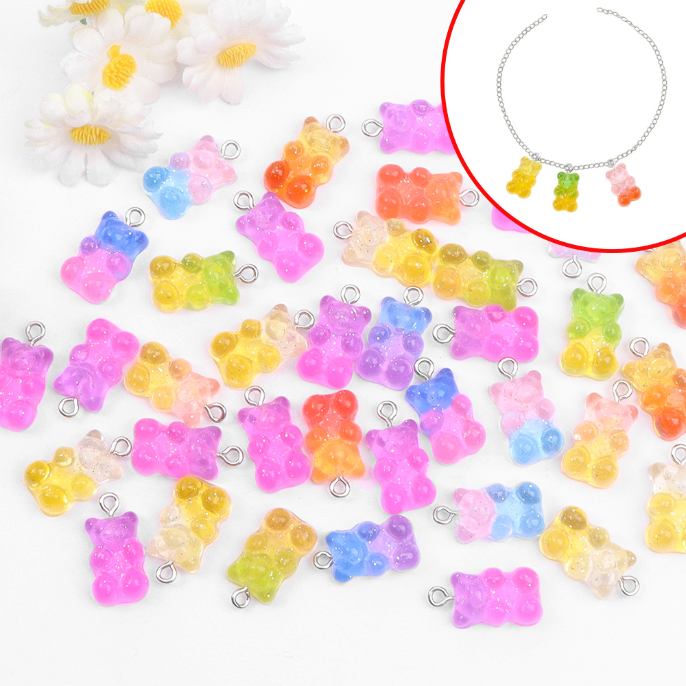 60pcs Dual Color Resin Bear Sh – обзор и цена Resin Craft Supplies