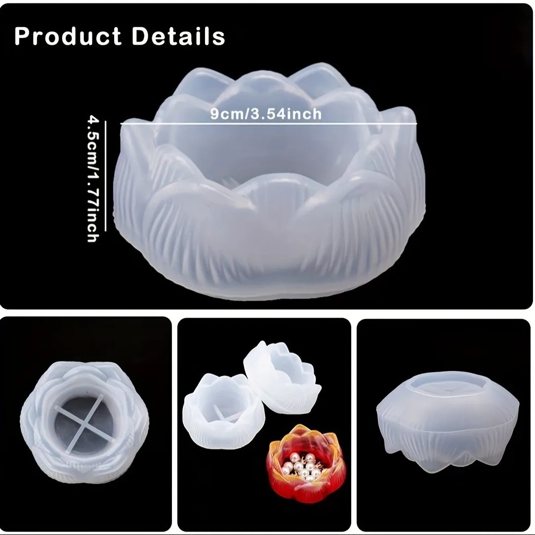 1pc DIY Lotus Flower Silicone  – обзор и цена Flower Preservation Resin