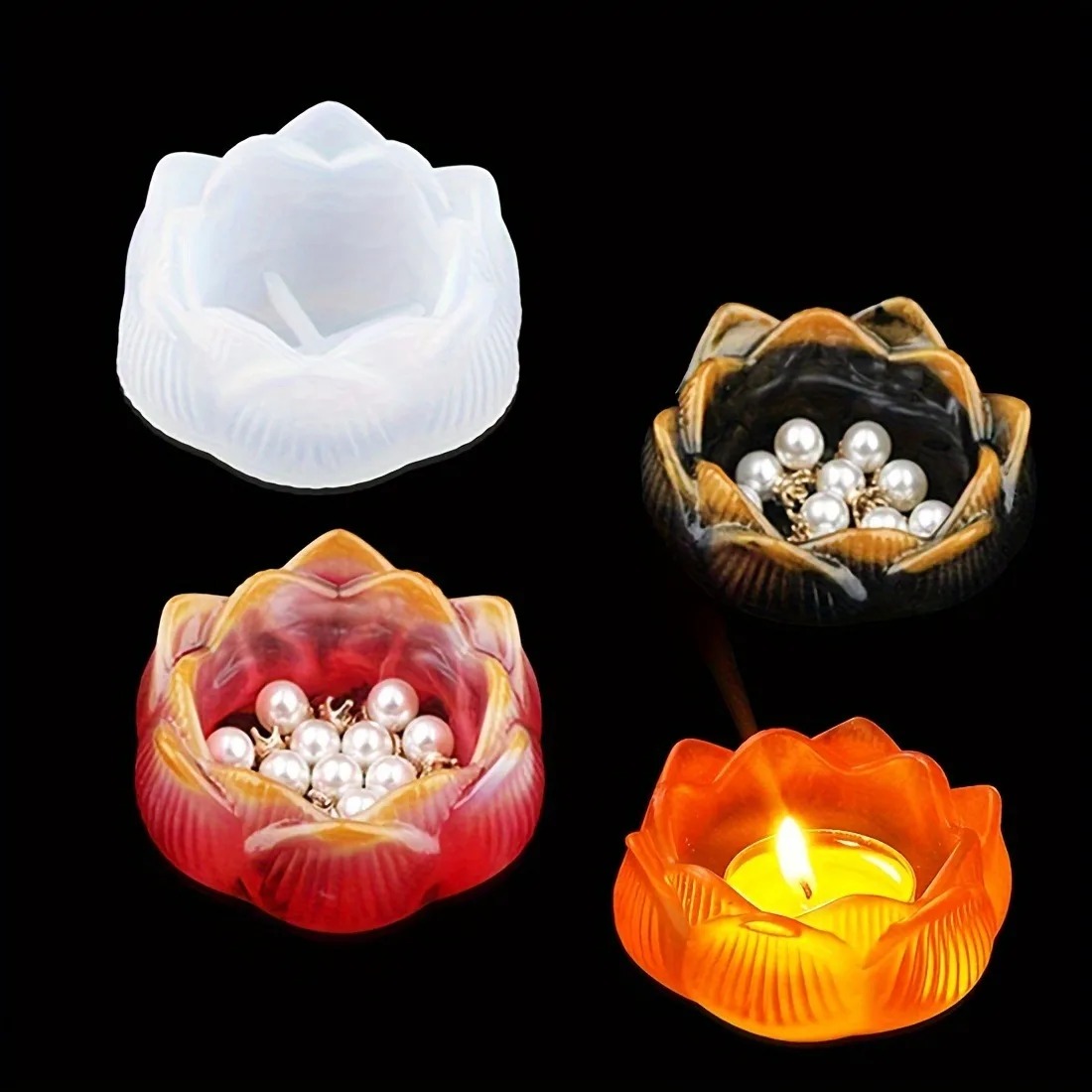 1pc DIY Lotus Flower Silicone  – обзор и цена Flower Preservation Resin