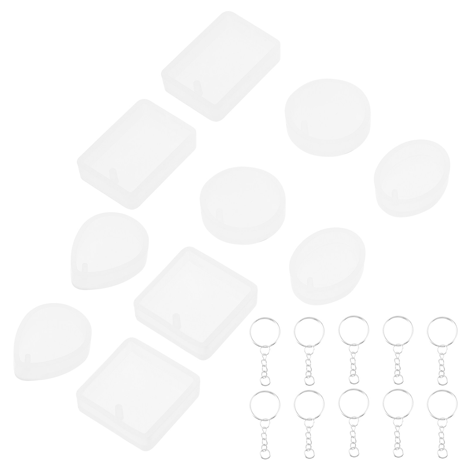 10pcs Pendant Mold Set Silicon – обзор и цена Resin Jewelry Kit