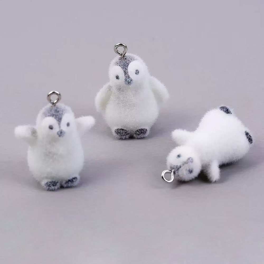 5pcs Flocking Small Penguin Re – обзор и цена Resin Craft Projects