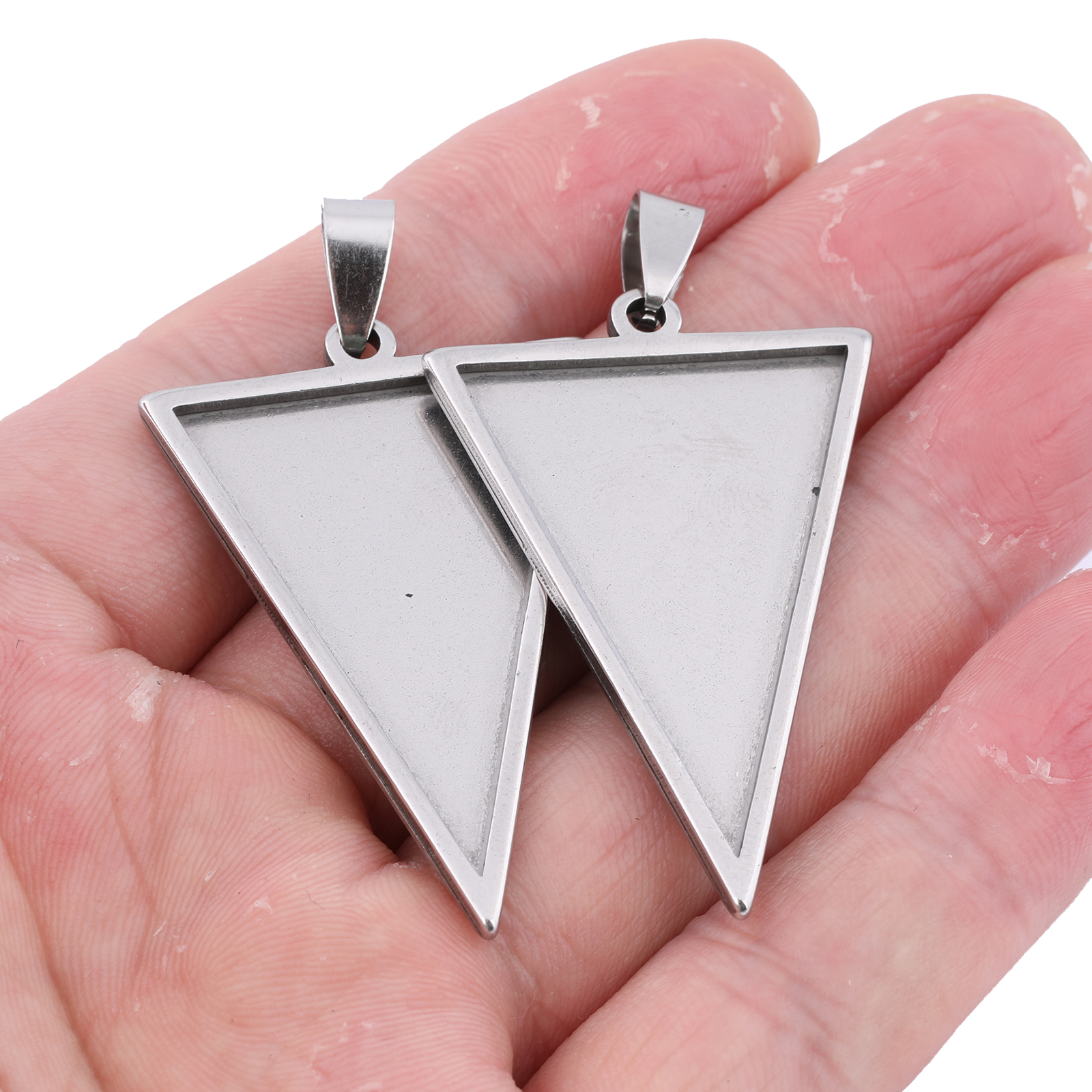 5pcs Stainless Steel 25x35mm T – обзор и цена Bezels Set Pendant