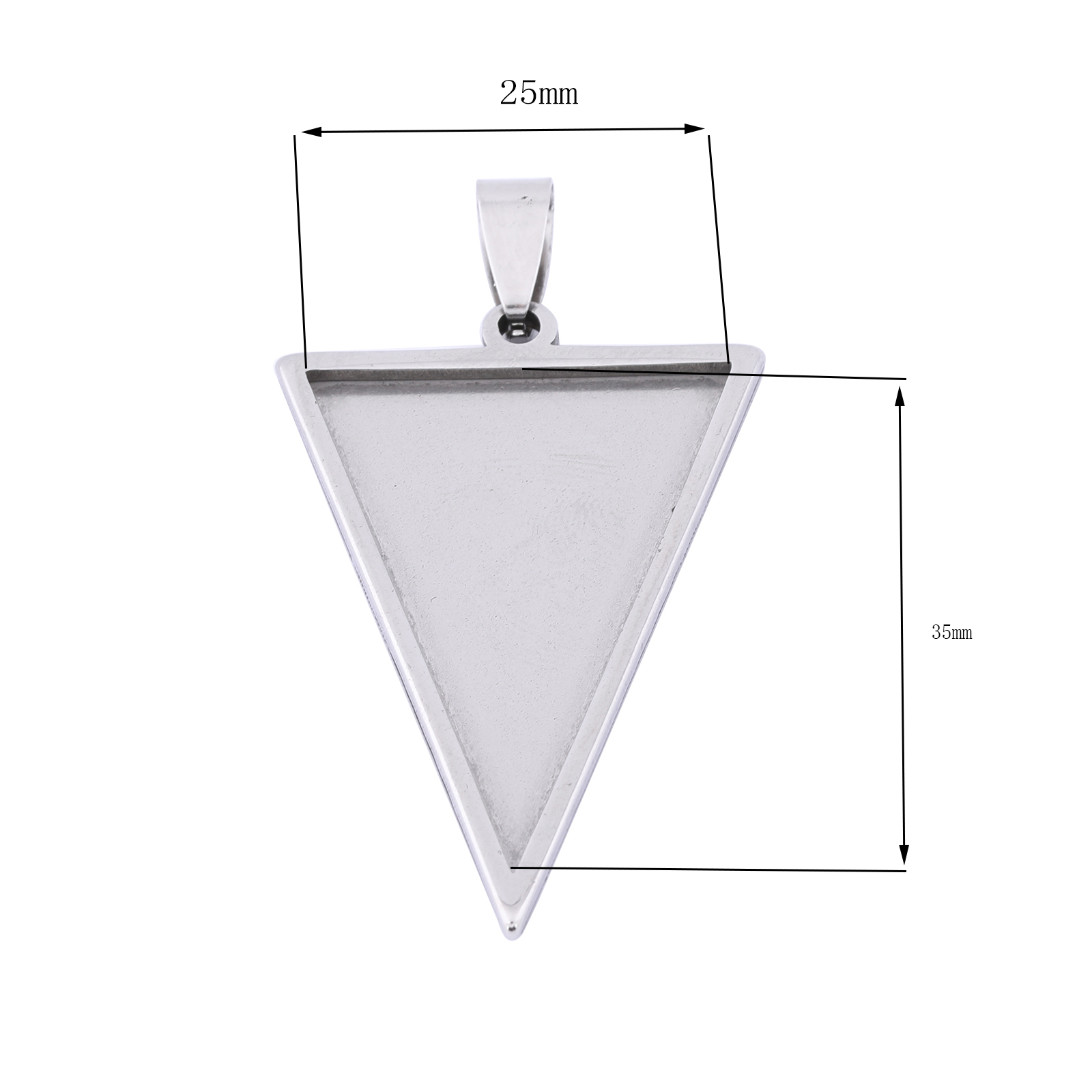 5pcs Stainless Steel 25x35mm T – обзор и цена Bezels Set Pendant
