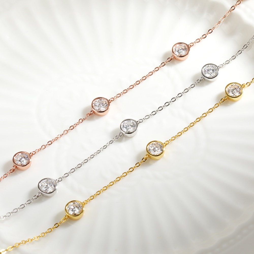 GRA Certified 5mm Moissanite N – обзор и цена Bezels Set Pendant